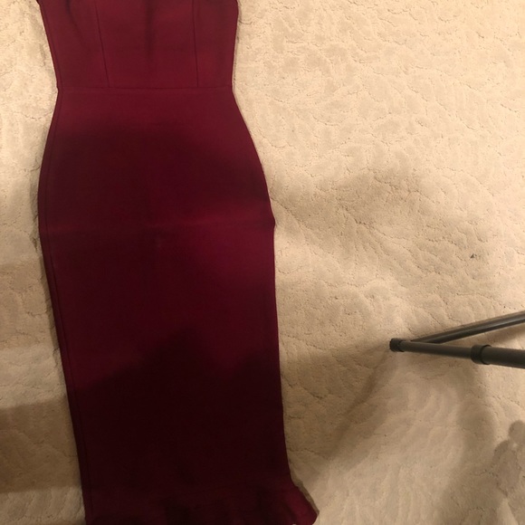 burgundy bandage bodycon dress Lorelle Floral Mesh Bodycon Midi Dress • Shop American Threads Women's Trendy Online Boutique Rose Garden / S main image 1